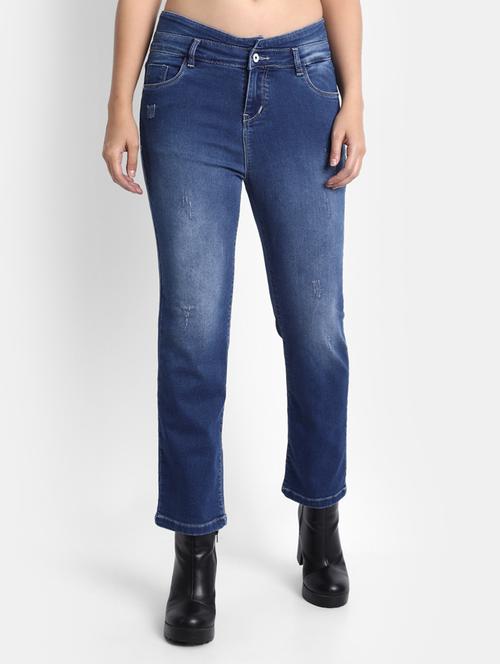 high rise stone washed jean - 18272549 - Very Small Image - 1
