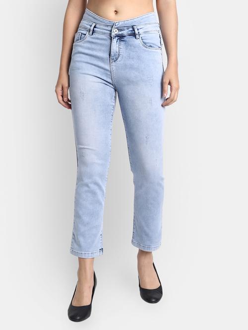 high rise stone washed jean - 18272550 - Very Small Image - 1