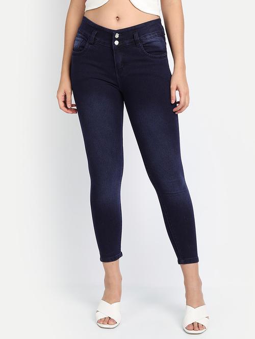 high rise stone wash jean - 18273193 - Very Small Image - 1