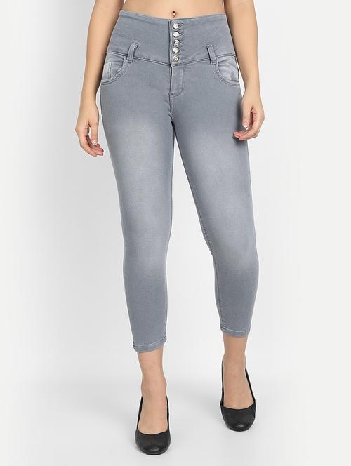 high rise stone wash jean - 18273203 - Very Small Image - 1