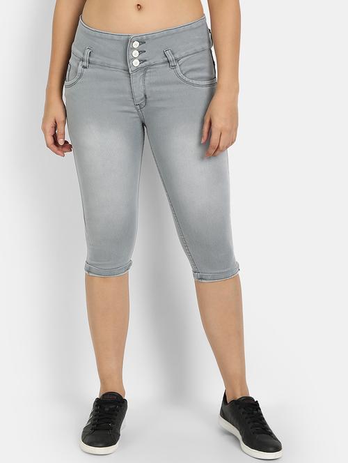high rise solid capri - 18273292 - Very Small Image - 1
