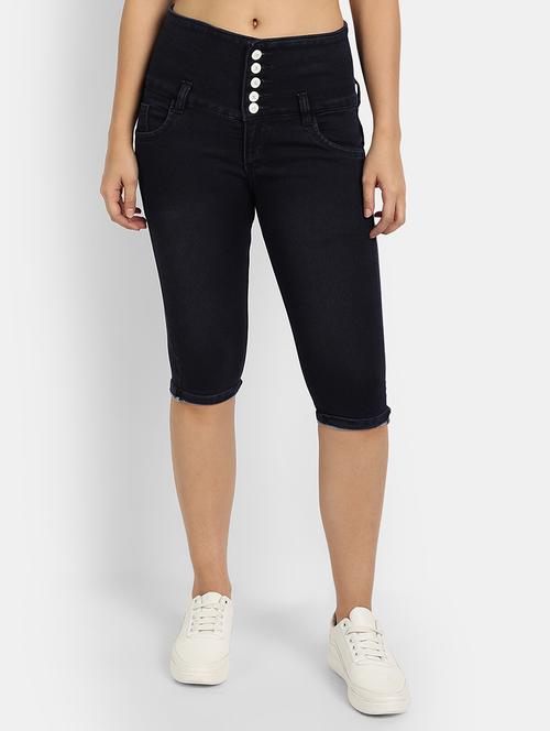 high rise solid capri - 18273299 - Very Small Image - 1