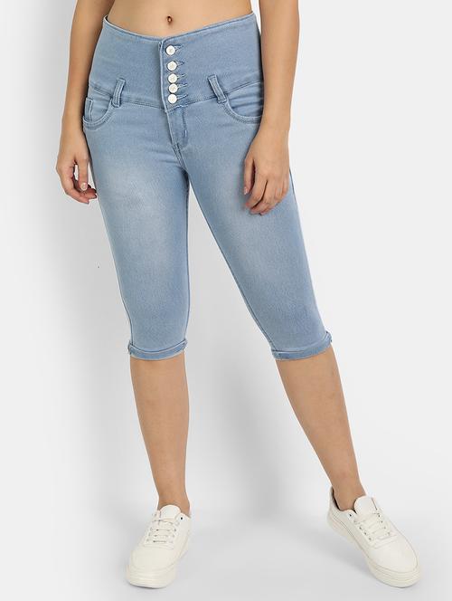 high rise solid capri - 18273301 - Very Small Image - 1