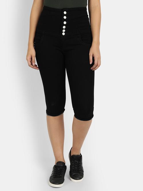 high rise solid capri - 18273303 - Very Small Image - 1
