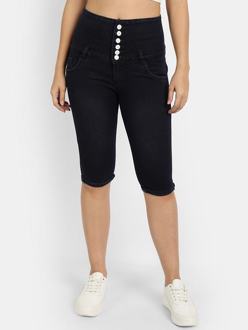 high rise solid capri - 18273304 - Very Small Image - 1
