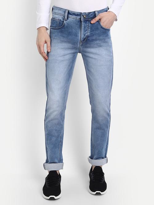 light blue light-washed denim jean - 18273331 - Very Small Image - 1