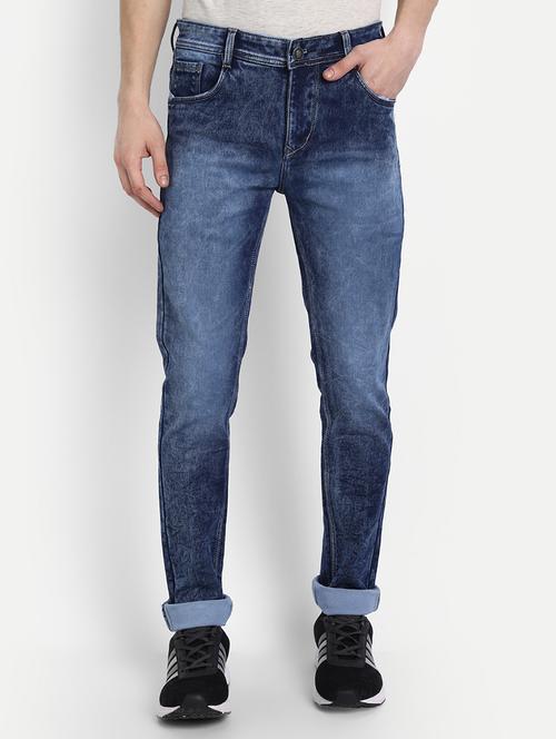 dark blue light washed denim jean - 18273345 - Very Small Image - 1