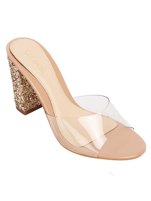 nude pu slip on sandals - 18273474 - Very Small Image - 1