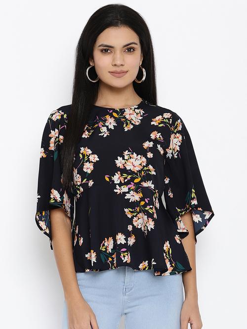 round neck printed regular top - 18273484 - Very Small Image - 1