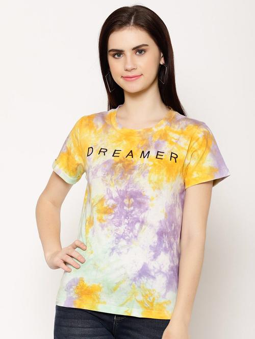 round neck tie & dye tee - 18273532 - Very Small Image - 1