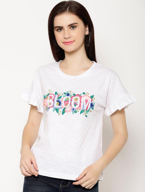 round neck printed regular tee - 18273533 - Very Small Image - 1