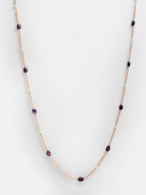 pearls, natural stones purple, gold layered necklace - 18274247 - Very Small Image - 1