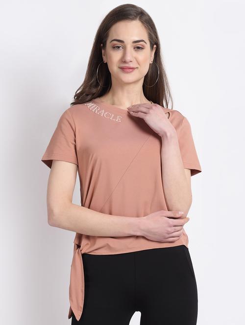 tie front solid top - 18274904 - Very Small Image - 1