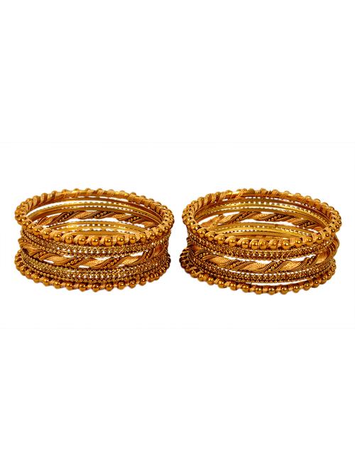 yellow metal bangle (pack of 18) - 18275293 - Very Small Image - 1
