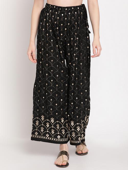 mid rise printed palazzo - 18277272 - Very Small Image - 1