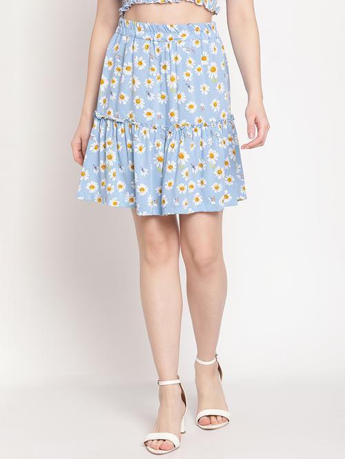 high rise floral skirt - 18277360 - Very Small Image - 1