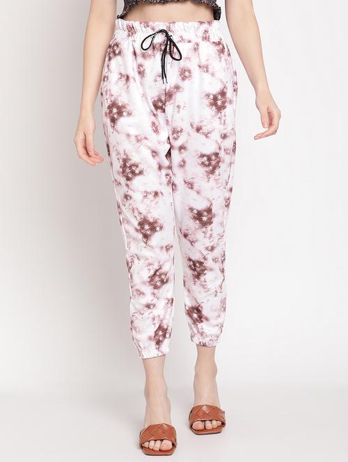 drawstring waist printed jogger - 18277365 - Very Small Image - 1