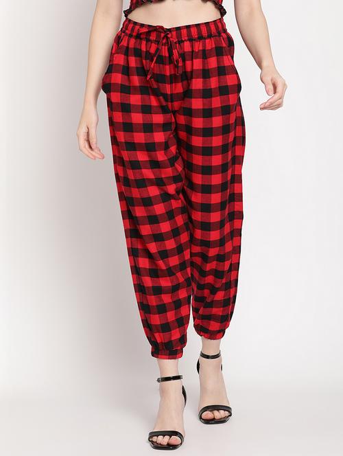 drawstring waist printed jogger - 18277376 - Very Small Image - 1