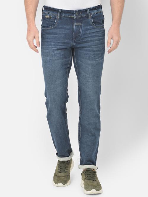 navy-blue light-washed denim jean - 18277512 - Very Small Image - 1