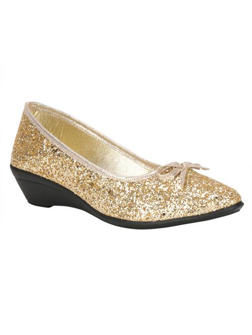 tryfeet women's golden slip-on wedges bellies - 18277721 - Very Small Image - 1