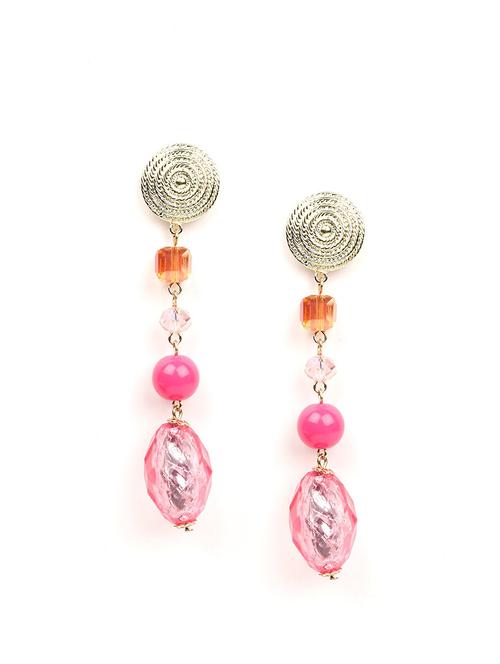 red metal drop earring - 18277962 - Very Small Image - 1