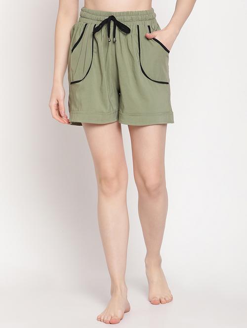 drawstring waist solid short - 18278458 - Very Small Image - 1