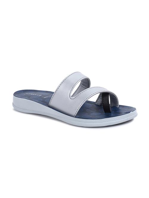 silver fabric slip on sandals - 18278654 - Very Small Image - 1