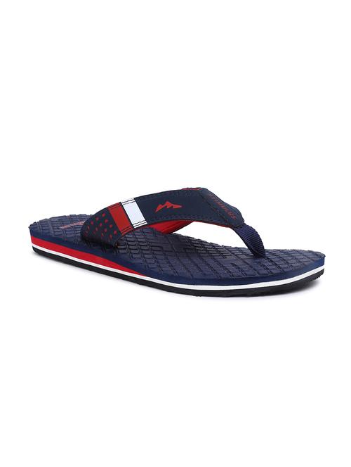 navy fabric slip on flip flops - 18278664 - Very Small Image - 1