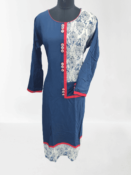 blue color kurti best quality designer - 18280839 - Very Small Image - 1