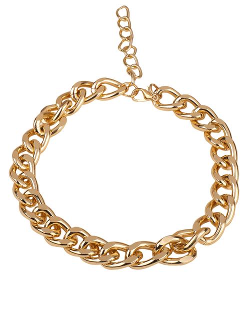 the vine girl pack of 2 charming gold and silver plated touch of gold & chunky chain pendant necklace for women and girls. - 18281112 - Very Small Image - 1