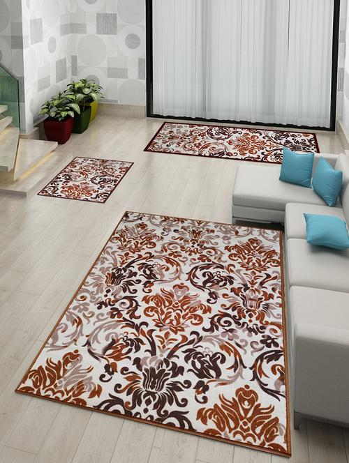 athom living elegance premium anti slip printed doormat, runner & carpet set - 18281192 - Very Small Image - 1
