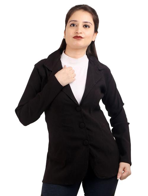 lapel neck solid formal blazer - 18281306 - Very Small Image - 1