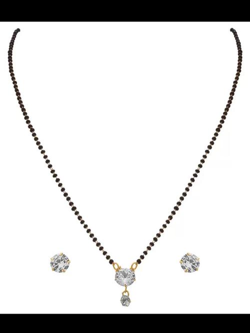 ladies necklace and earrings silver plated - 18281438 - Very Small Image - 1