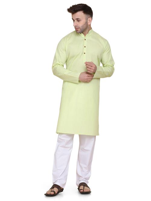 green melange ethnic wear set - 18281444 - Very Small Image - 1