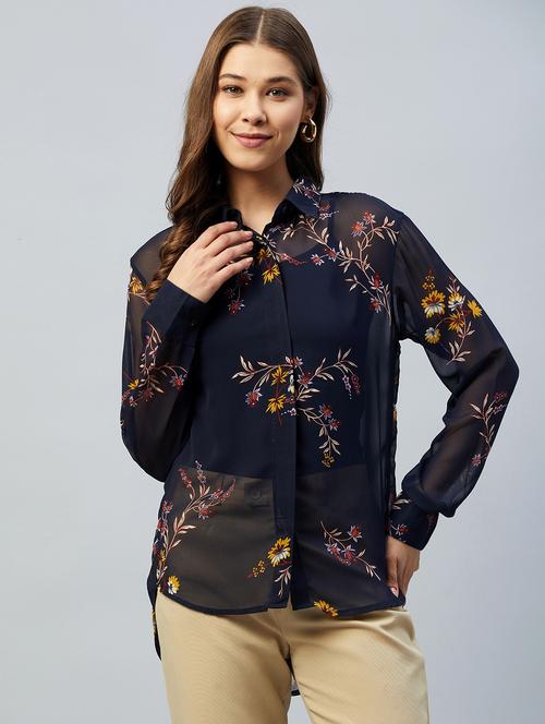 long sleeved printed shirt - 18281771 - Very Small Image - 1