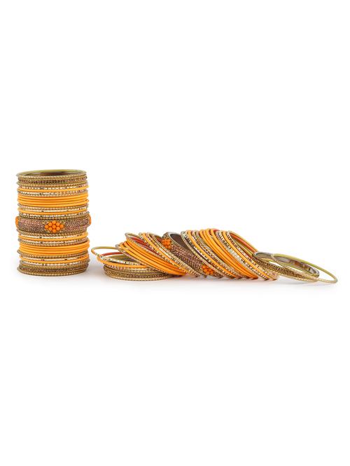 yellow metal bangle (pack of 66) - 18281908 - Very Small Image - 1