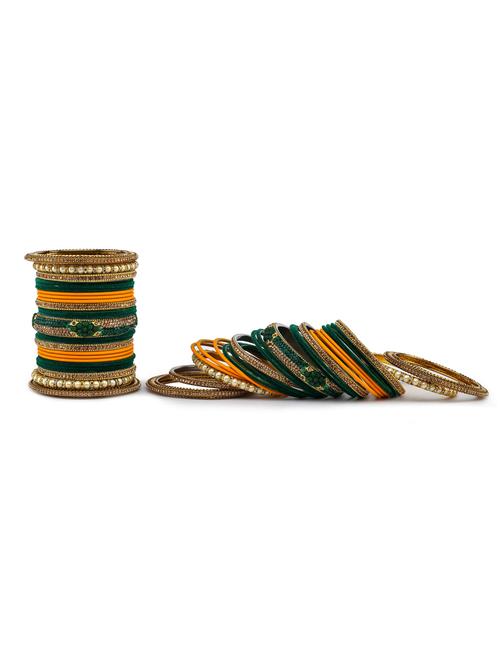 green metal bangle (pack of 50) - 18282528 - Very Small Image - 1