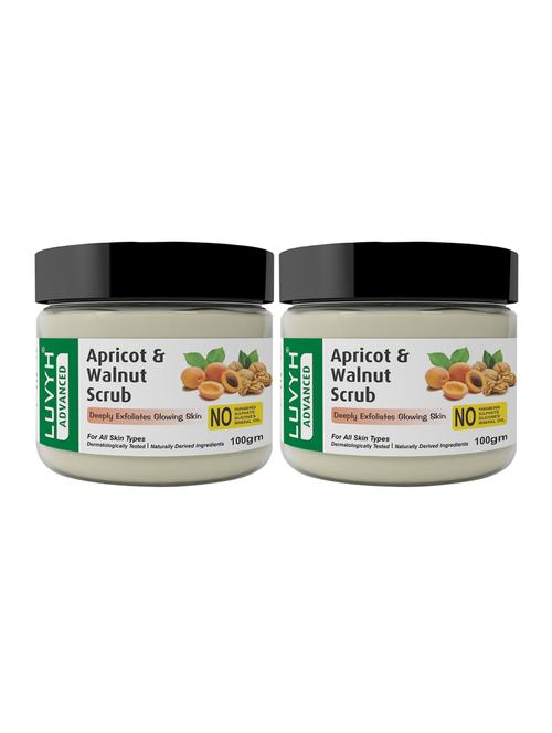 apricot & walnut scrub facecare - 200g (pack of 2) - 18283415 - Very Small Image - 1