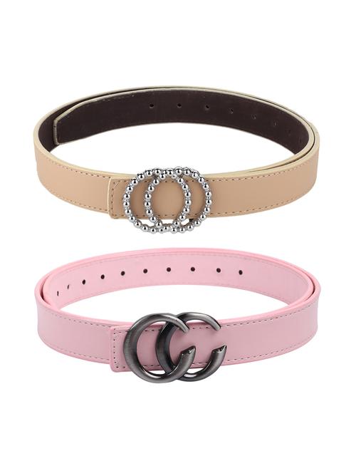 set of 2 multi colored leather belt - 18283519 - Very Small Image - 1
