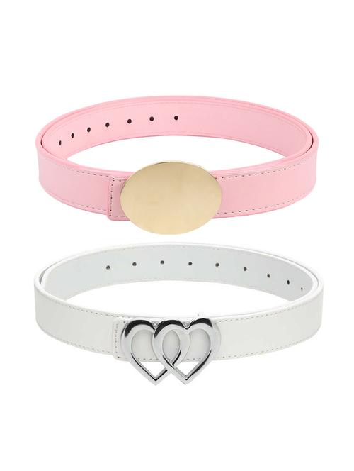 set of 2 multi colored leather belt - 18283548 - Very Small Image - 1