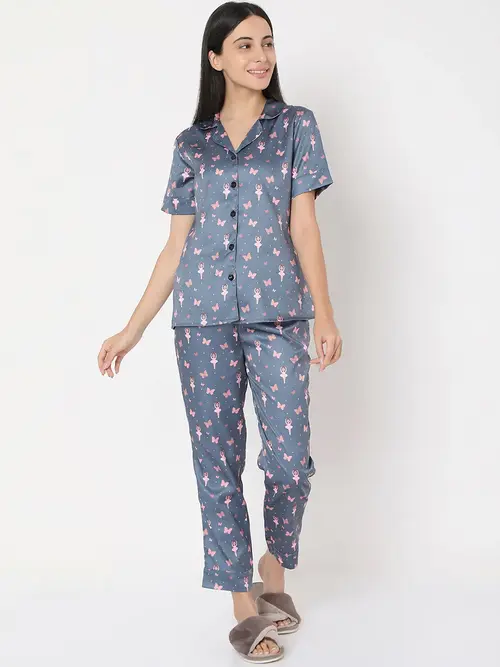 ladies cotton night wear - 18283947 - Very Small Image - 1