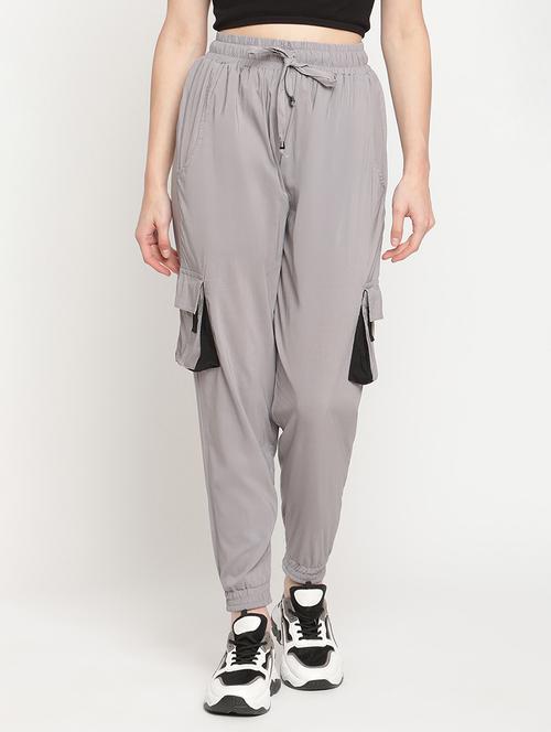 drawstring waist solid jogger - 18283951 - Very Small Image - 1