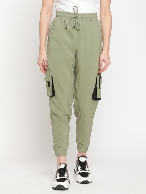 drawstring waist solid jogger - 18283953 - Very Small Image - 1