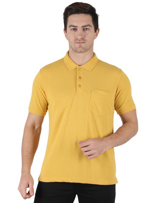 yellow solid polo t-shirt - 18284046 - Very Small Image - 1