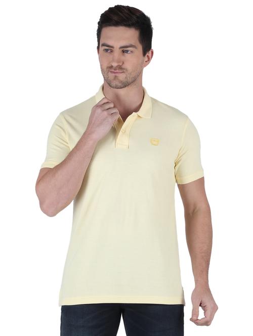 yellow solid polo t-shirt - 18284083 - Very Small Image - 1