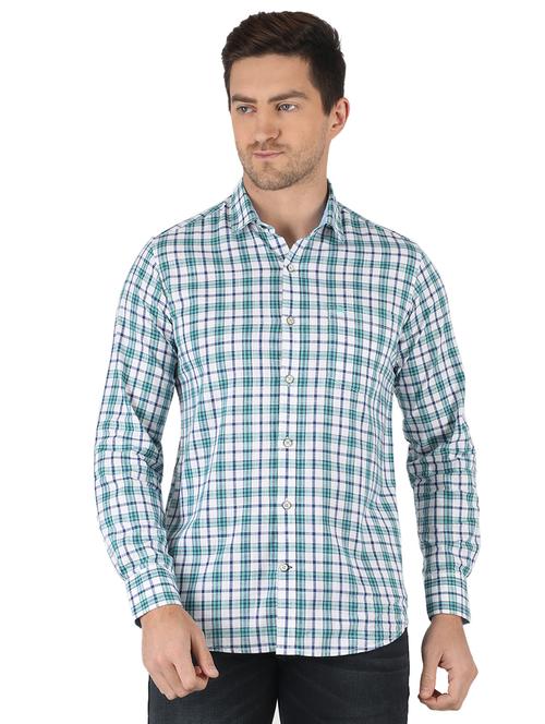 green checkered casual shirt - 18284203 - Very Small Image - 1