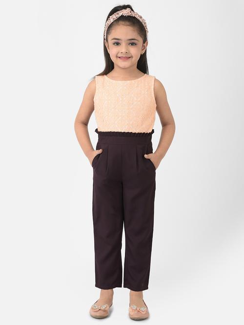 orange color block jump suit - 18284307 - Very Small Image - 1