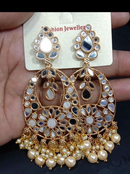 exclusive kundan chand bali party wear - 18284426 - Very Small Image - 1