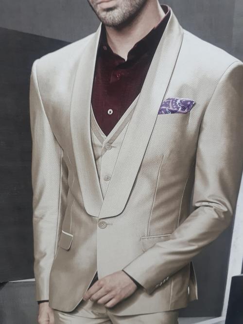 cream colour 3 piece suit - 18284449 - Very Small Image - 1