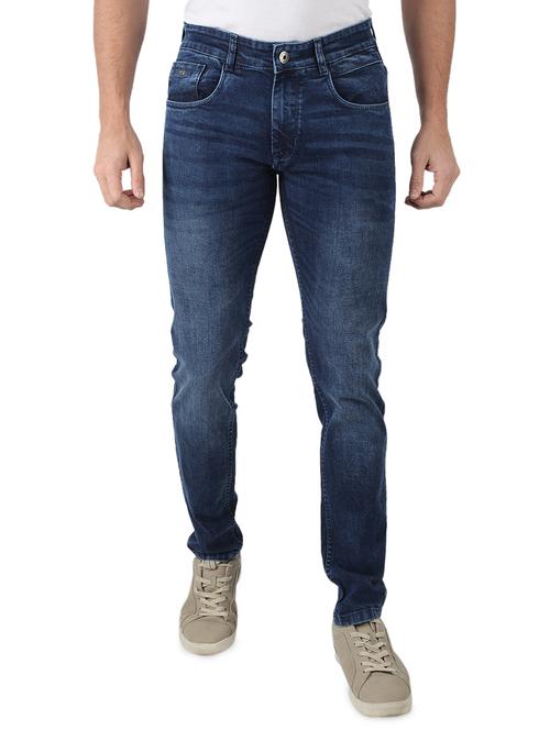 navy-blue light-washed denim jean - 18284755 - Very Small Image - 1